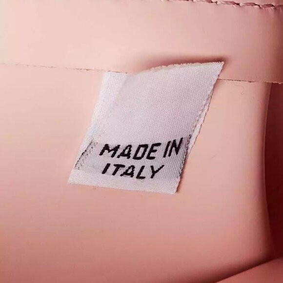 Mansur Gavriel Cammello/Rosa Vegetable Leather Mini Mini Bucket Bag - Picture 8 of 9